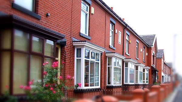 A row of houses.