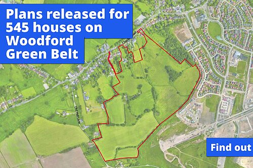 Graphic incl map of development