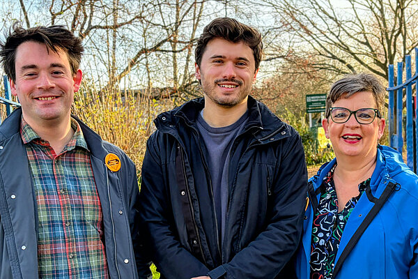 Stroud Green Liberal Democrats Nicholas Orford-Williams, David Vigoureux and Liz Whitlock