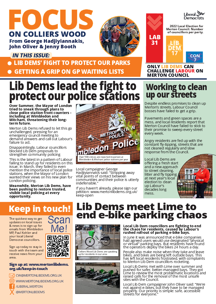 Colliers Wood Focus October 2025