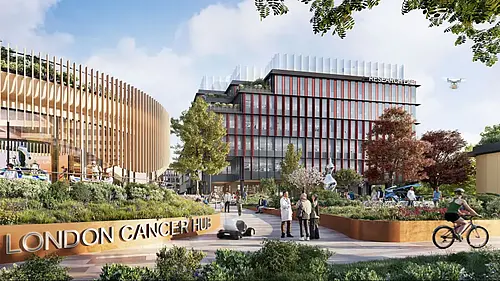 London Cancer Hub mockup
