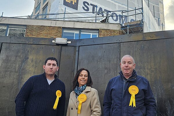 The team visit the Leegate site