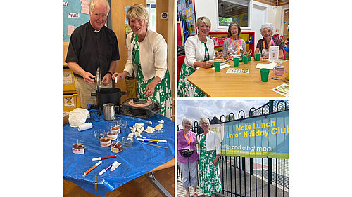 Pippa Heylings MP at Linton Make Lunch Club, August 2024