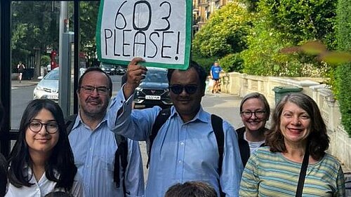 603 bus stop campaigners