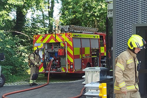 KMFRA Fire Engine and Fire Fighters