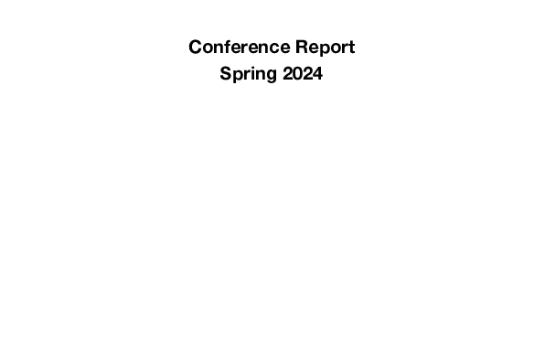 Conference Report