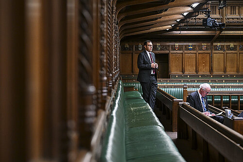 Tom Gordon MP speaking in the chamber