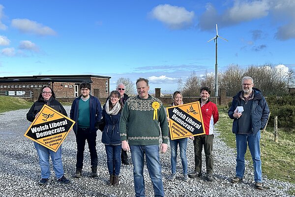 LibDem team on the campaign trail in Brynford & Halkyn