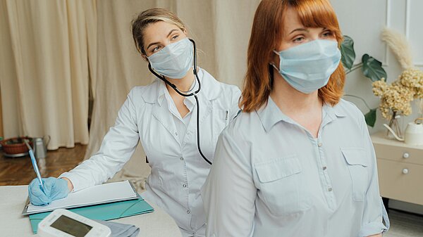 A doctor has an appointed with a patient