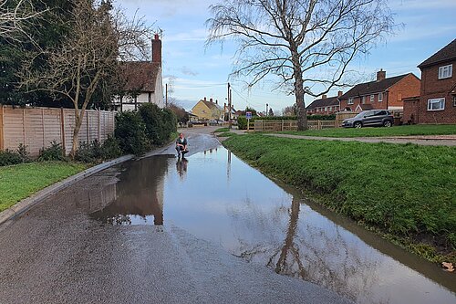 flooded footpath