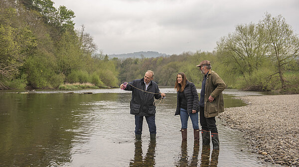 Jane & Ed in river