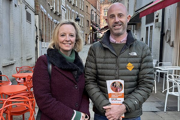 Katie Mansfield and Aimery de Malet Roquefort