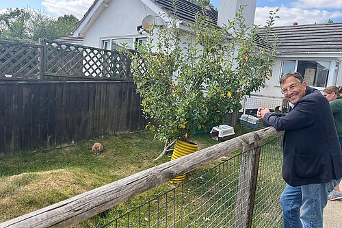 Picture of Martin at animals in distress