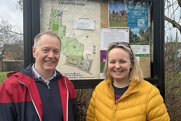 Malcolm Brown and Emily Robertson