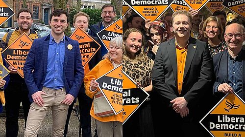 Charlie and Scott - Lib Dem candidates for Camden in the General Election