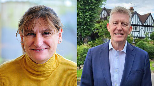Cllrs Athena Zissimos & Jonathan Oxley.