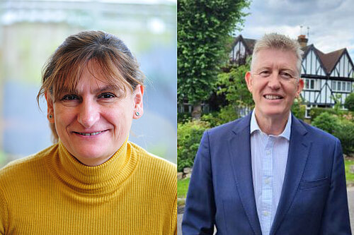 Cllrs Athena Zissimos & Jonathan Oxley.