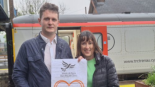 David Chadwick and Jane Dodds on Heart of Wales Line