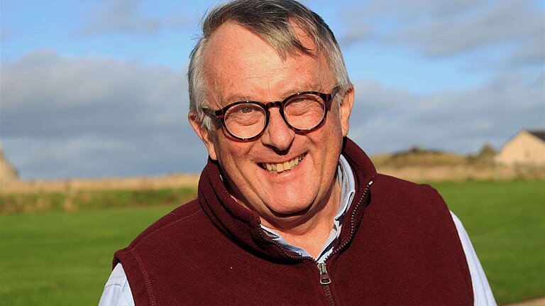 Jamie Stone pictured wearing a burgundy gilet 