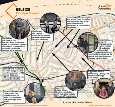 Belsize map