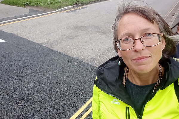 Cllr Juliet Line in Heamoor