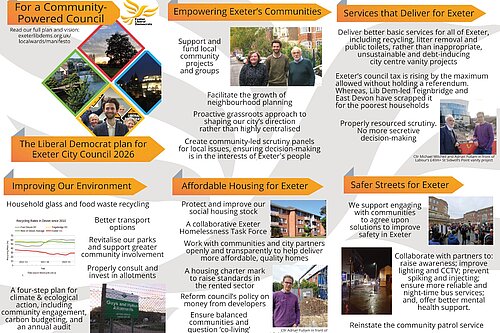 Summary of Exeter Lib Dems Manifesto