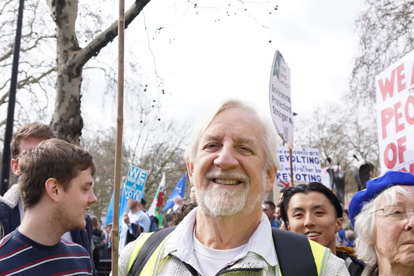 Keith Melton waiting for the March to begin 2