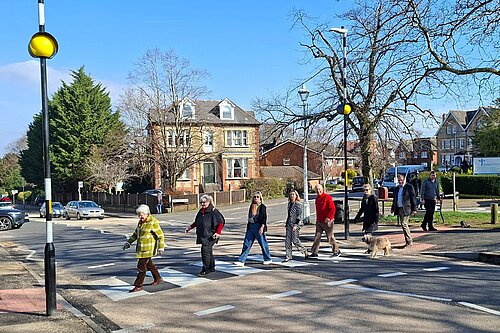 Sevenoaks Town Councillors on the new Dartford Road Zebra Crossing