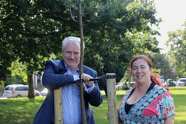 Cllr Kimberly Barrett with Lord Mayor and Milton Councillor Cllr Gerald Vernon-Jackson