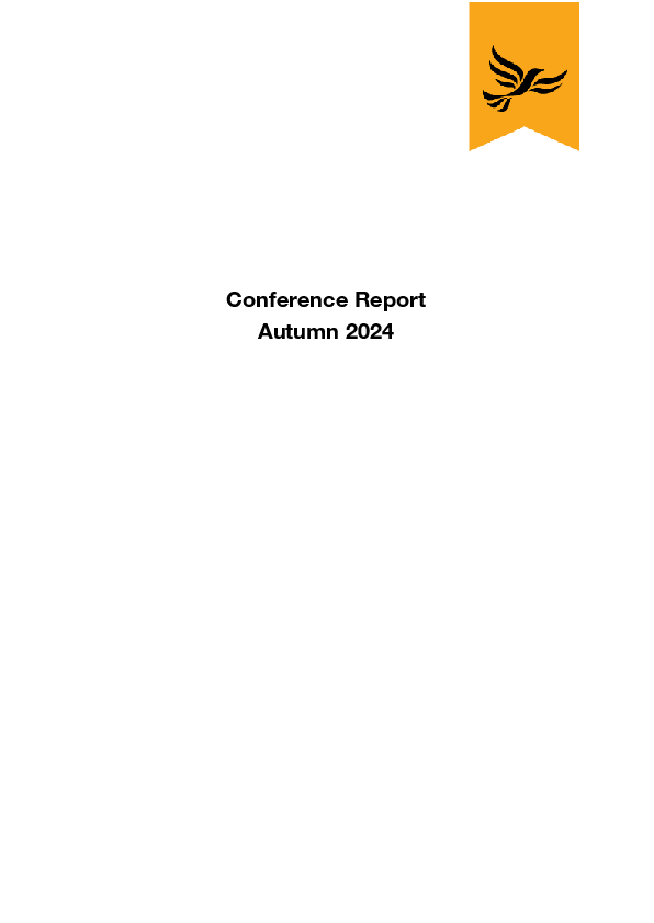 Conference Report Autumn 2024