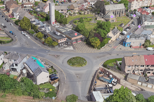 Marionville Fire Station from a satelittle view, courtesy of Google Earth