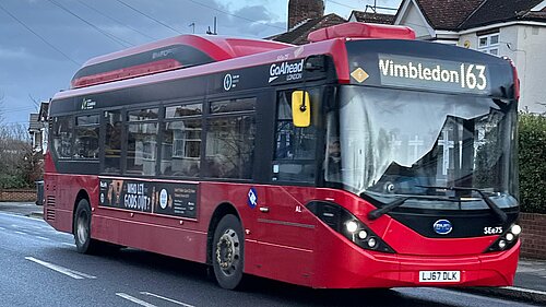163 bus in Merton