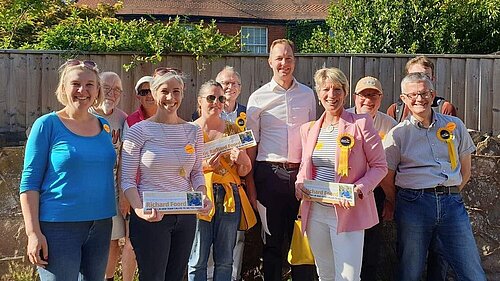 Campaigning with Richard Foord and Daisy Cooper