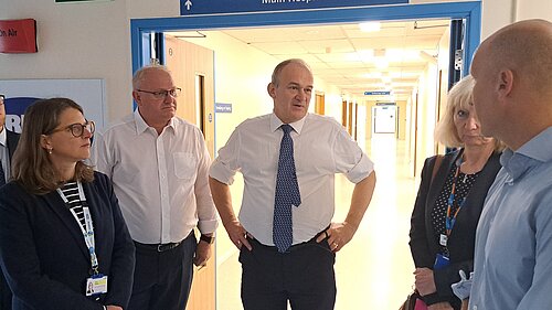 Ed Davey MP and Ian Roome MP visit North Devon District Hospital