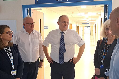 Ed Davey MP and Ian Roome MP visit North Devon District Hospital