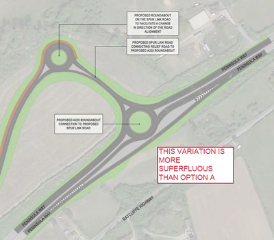 Superfluous roundabout Option B